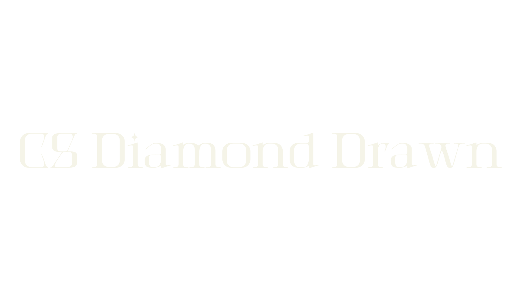 CS Diamond Drawn, luxury font preview