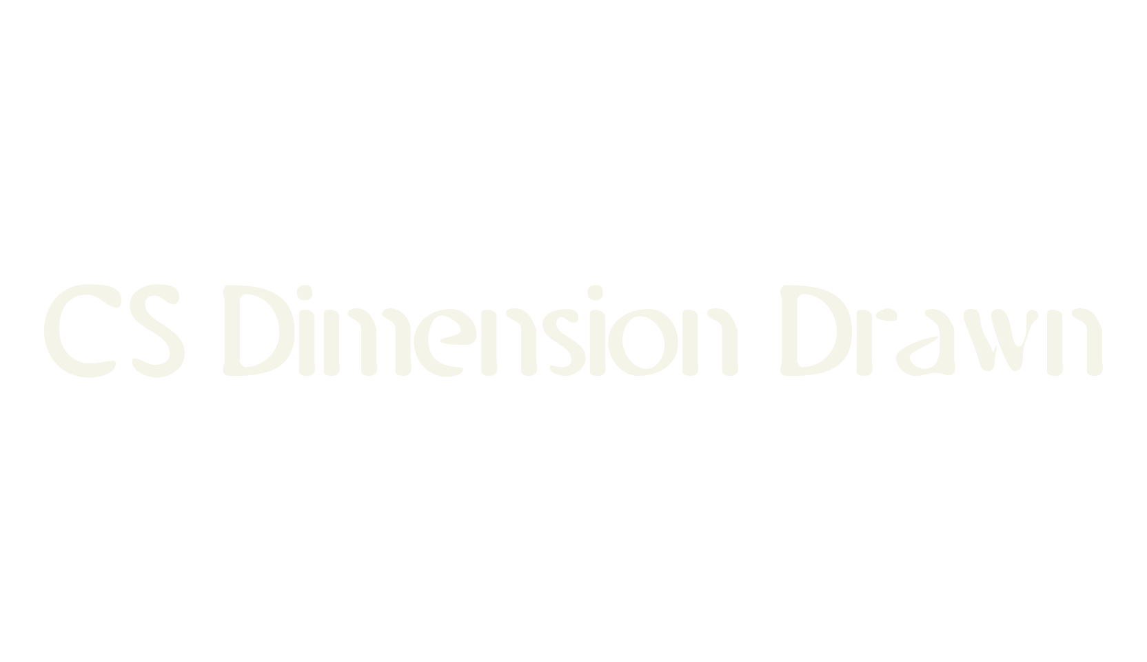 CS Dimension Drawn, album cover font preview
