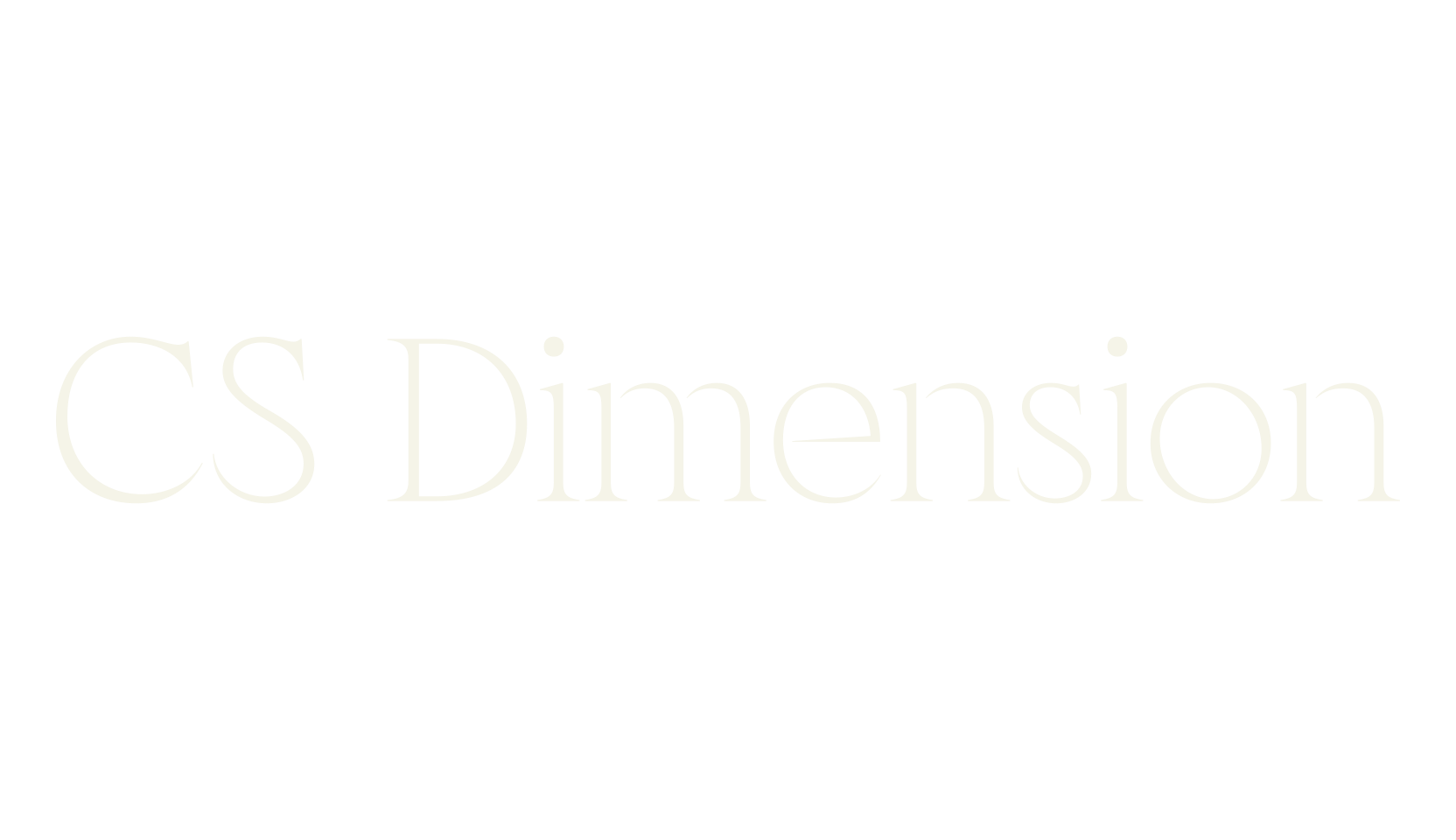 CS Dimension, modern font preview