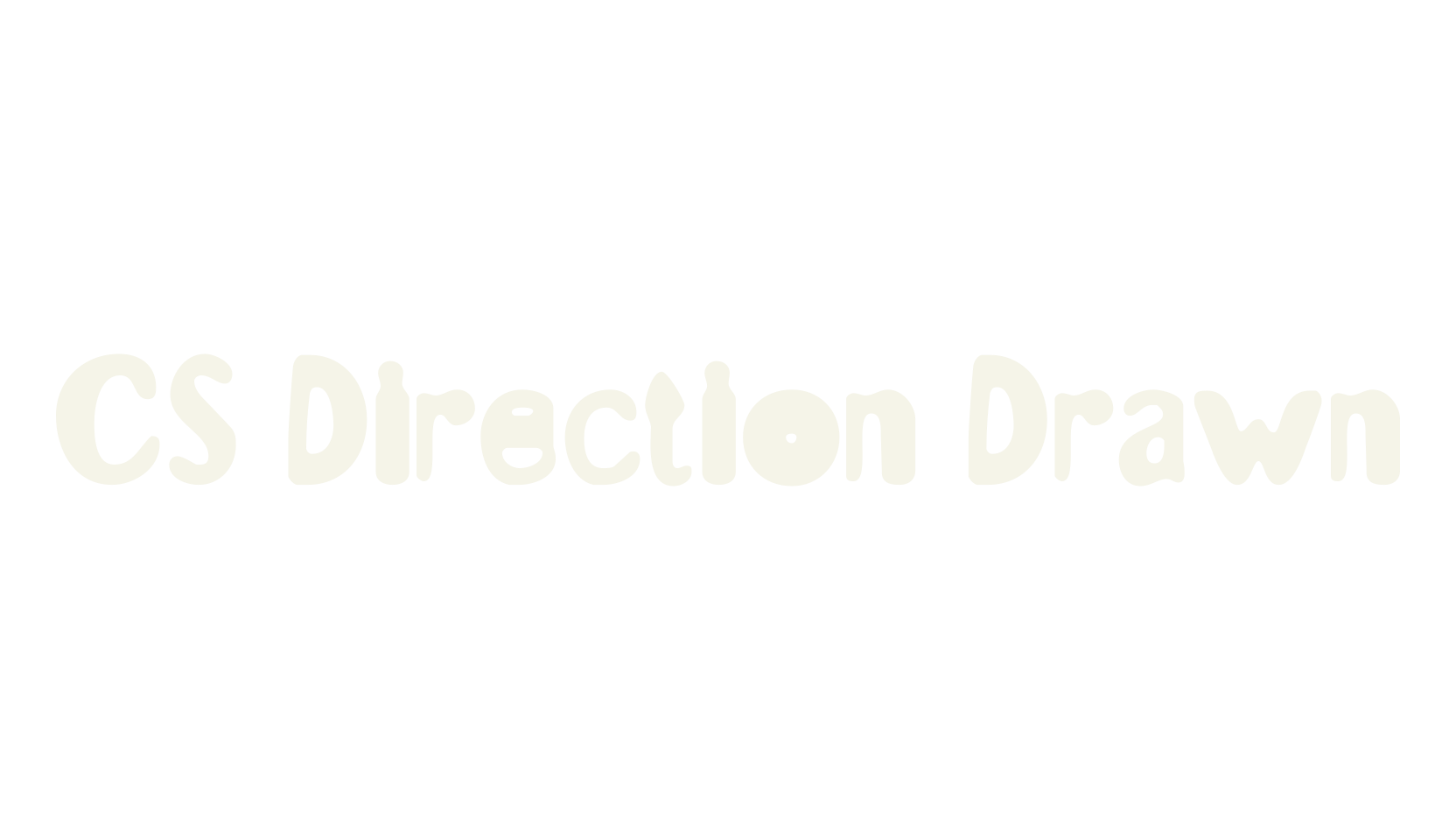 CS Direction Drawn, display market font preview