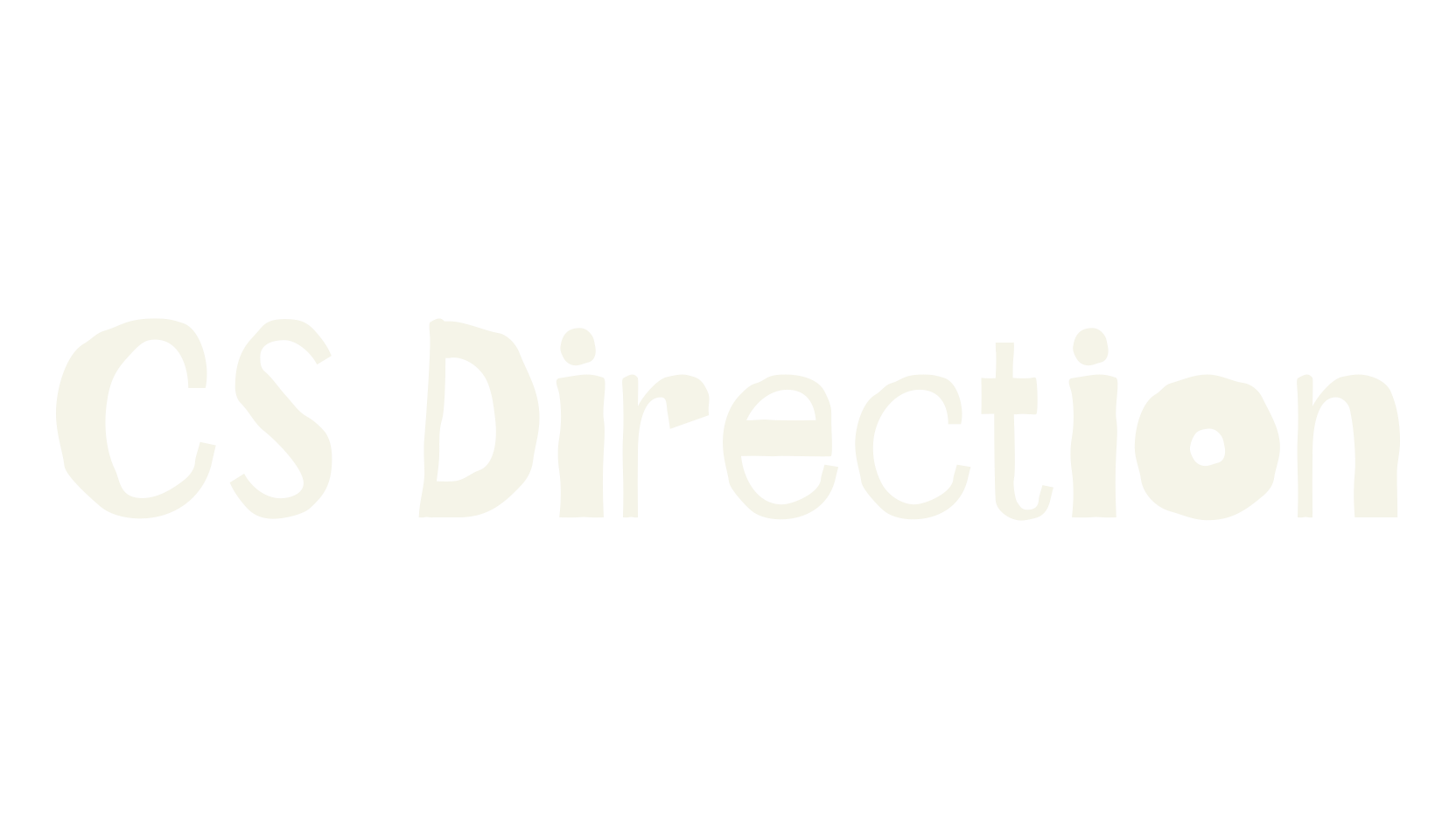 CS Direction, logo font preview