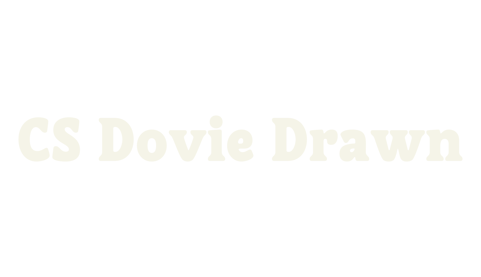 CS Dovie Drawn, cute font preview