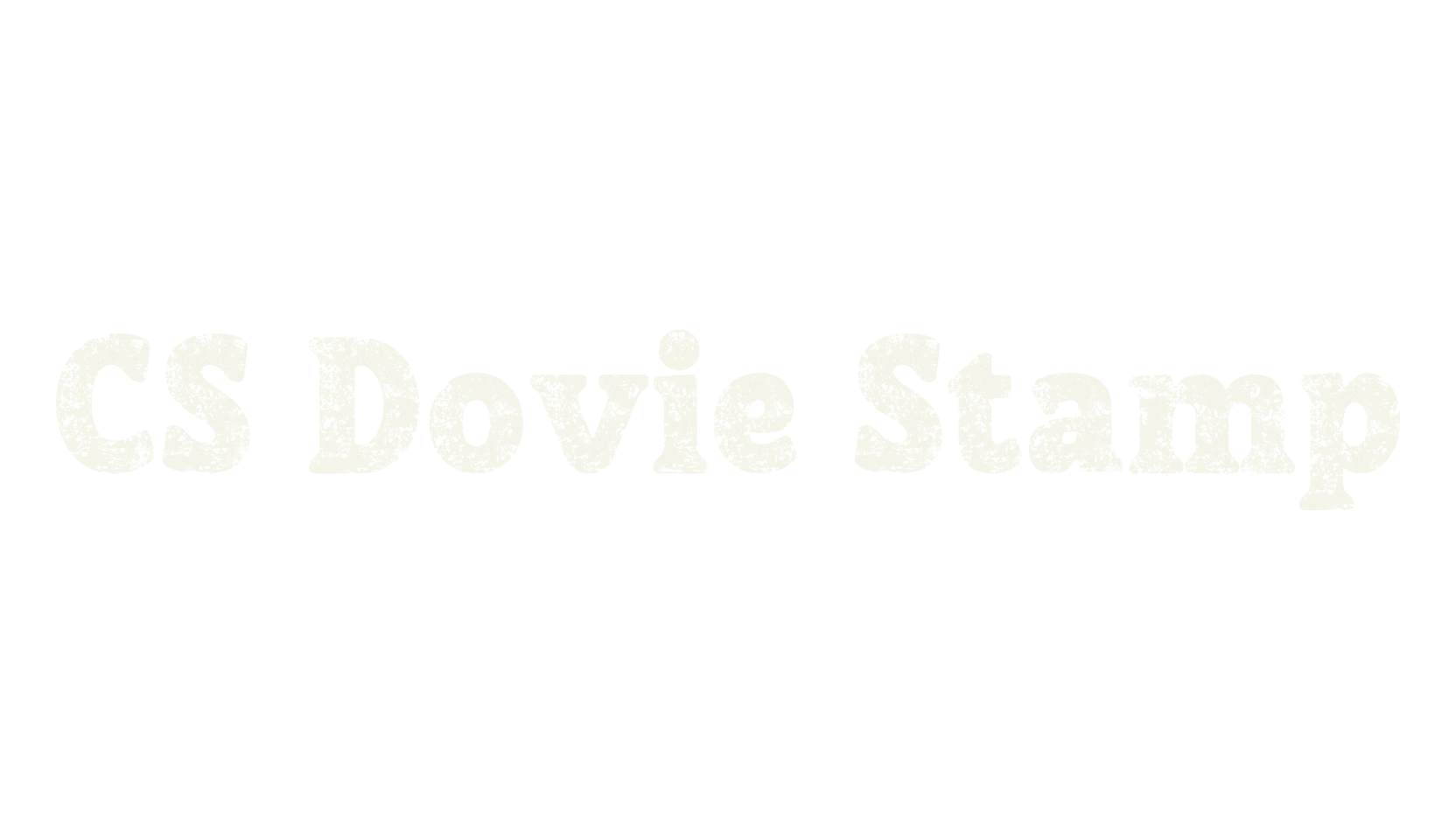 CS Dovie Stamp, display market font preview