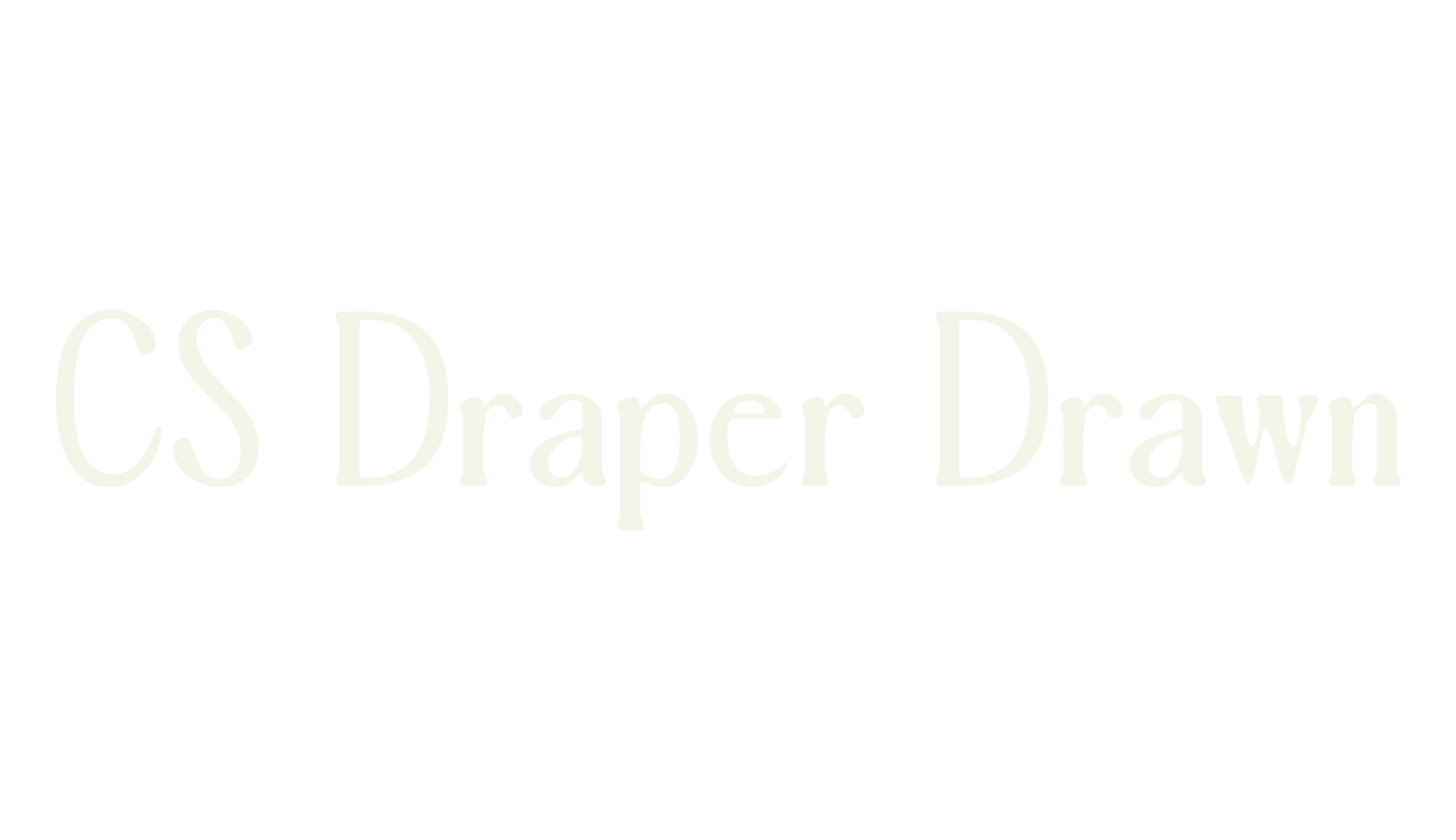 CS Draper Drawn, poster font preview
