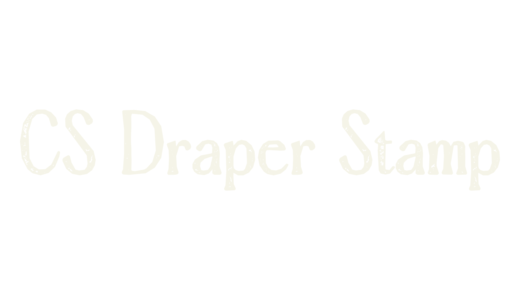 CS Draper Stamp, serif font preview