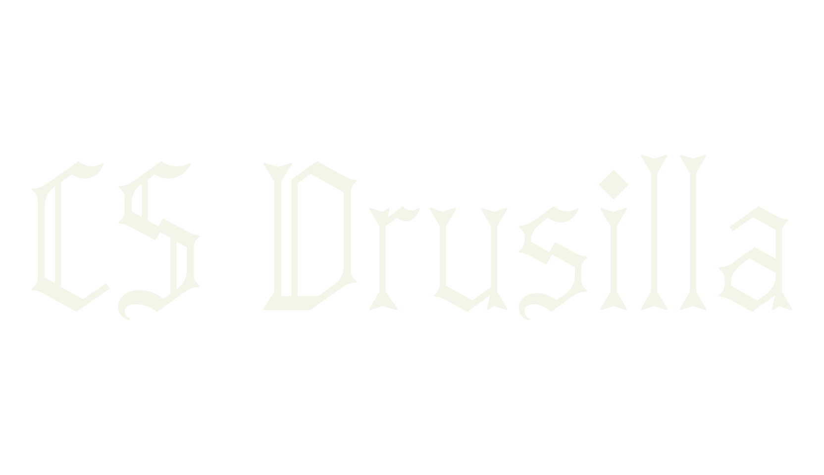 CS Drusilla, blackletter font preview