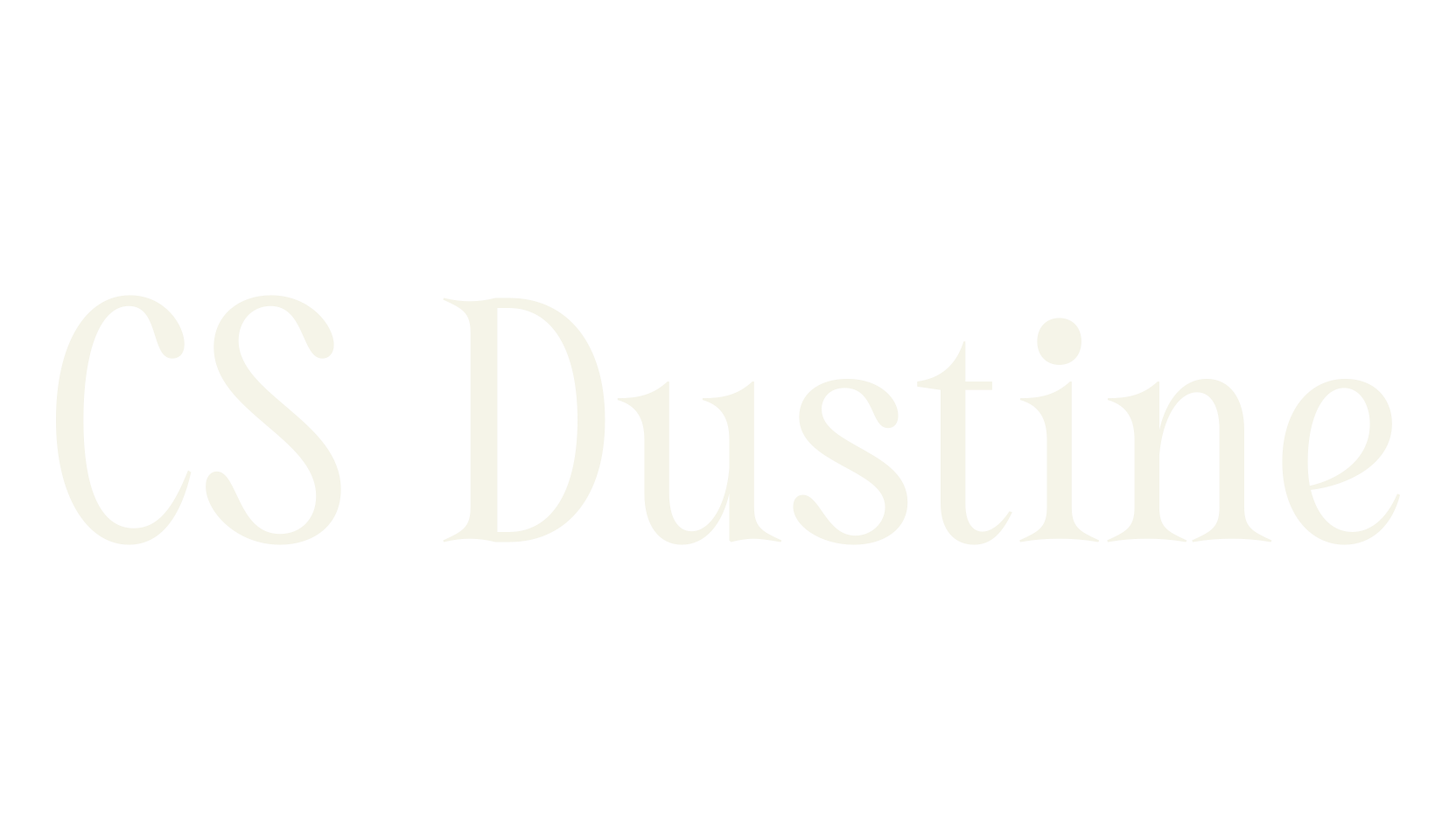CS Dustine, retro font preview
