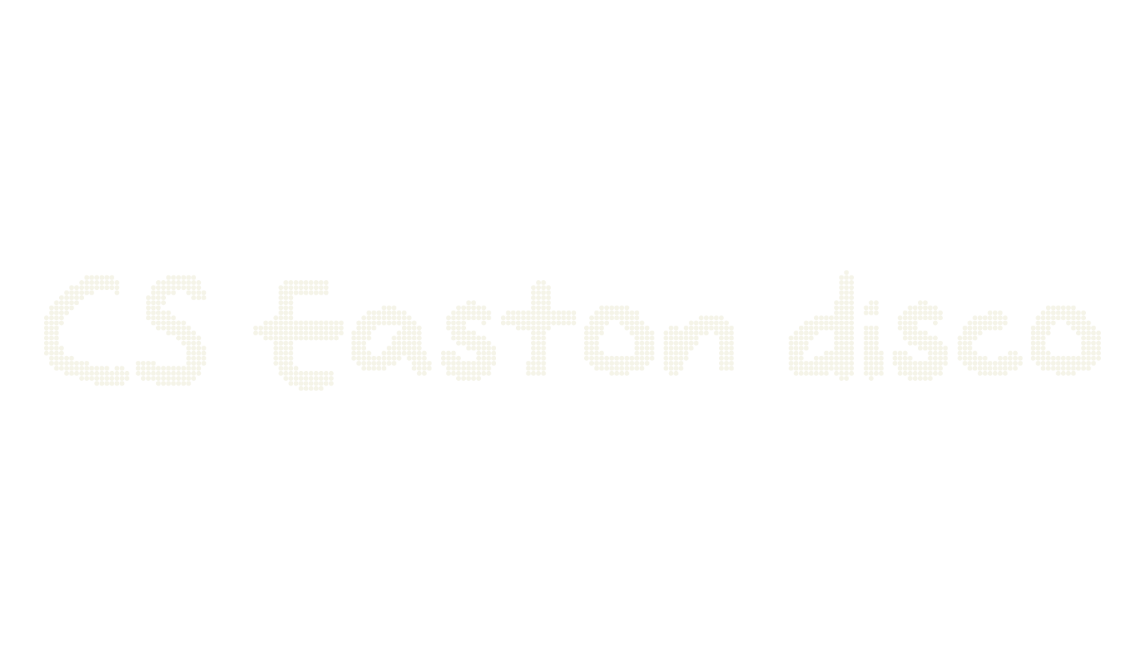 CS Easton disco, handwritten font preview
