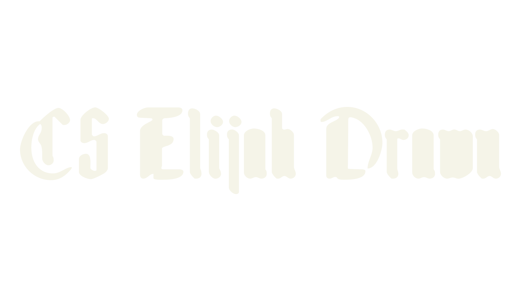 CS Elijah Drawn, gothic font preview