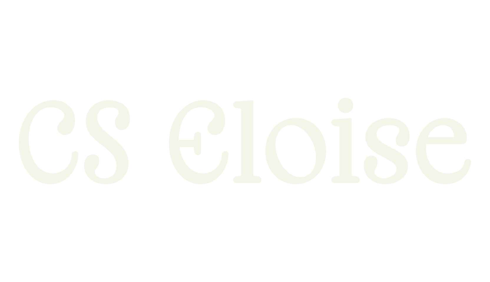 CS Eloise, modern font preview