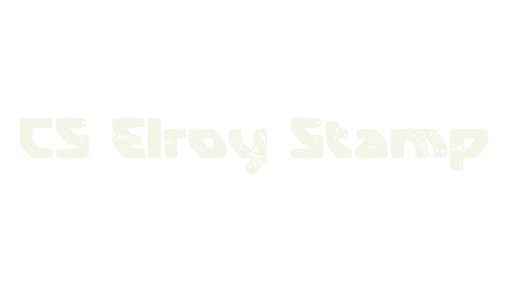 CS Elroy Stamp, display market font preview