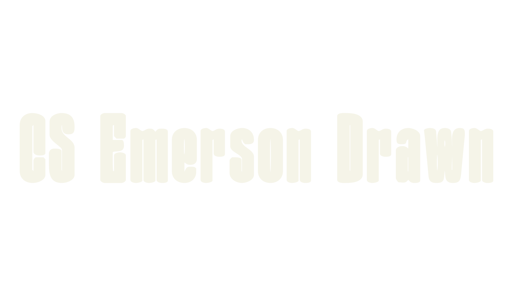 CS Emerson Drawn, display market font preview
