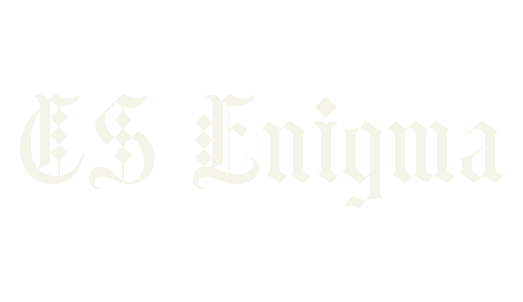 CS Enigma, album cover font preview