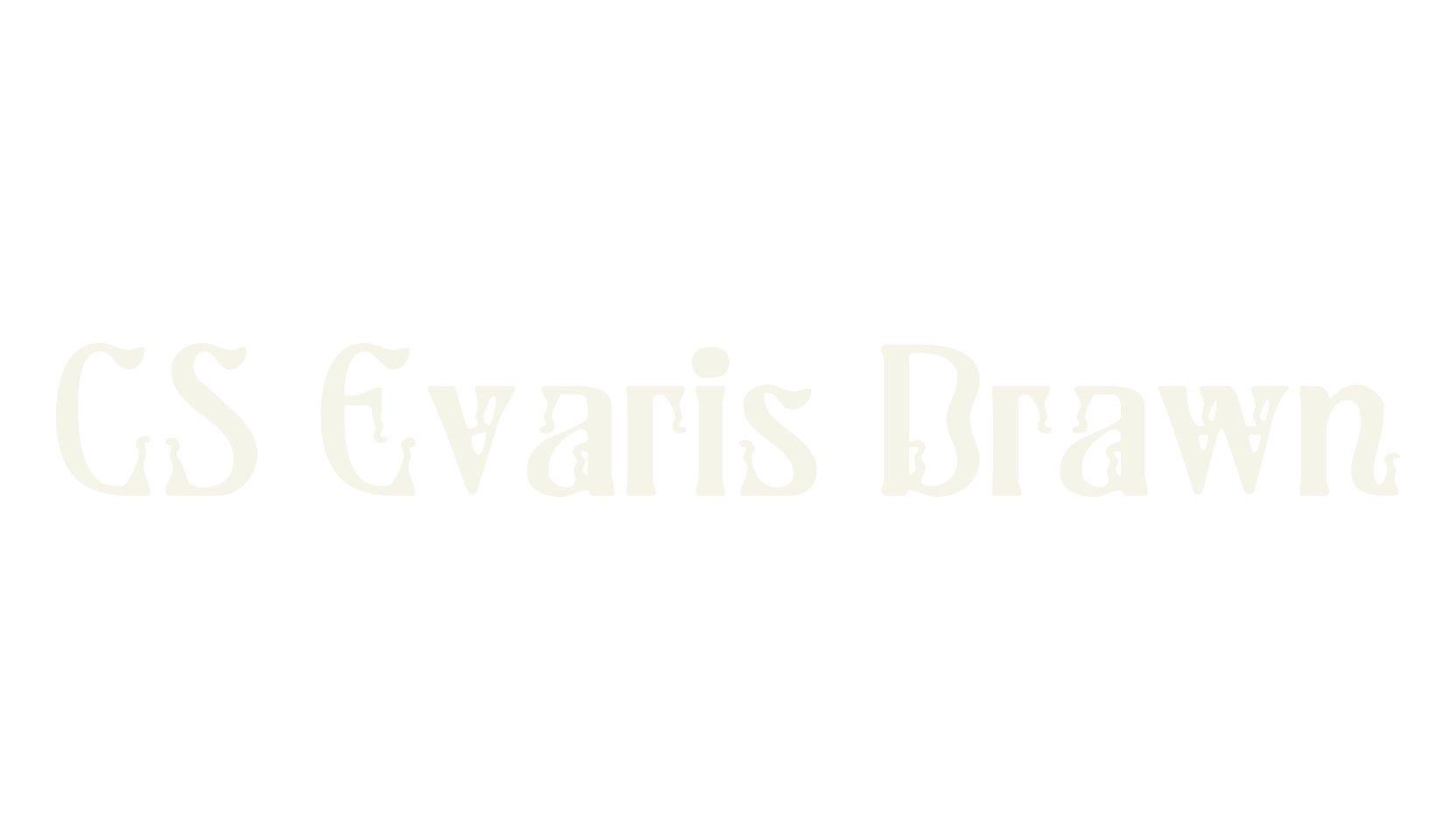 CS Evaris Drawn, weird font preview