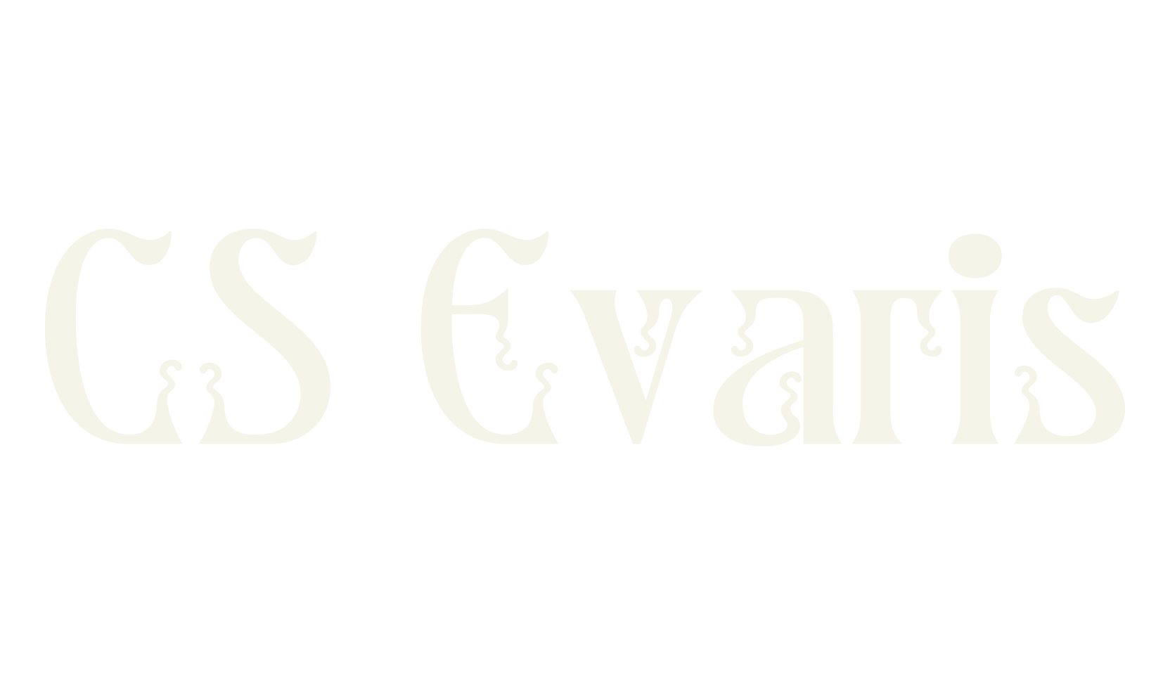 CS Evaris, elegant font preview