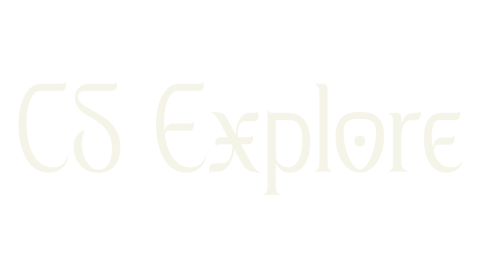 CS Explore, serif font preview