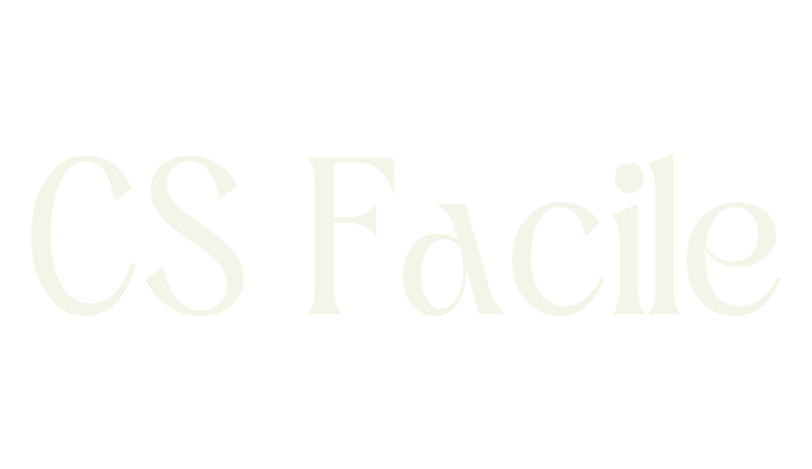 CS Facile, elegant font preview