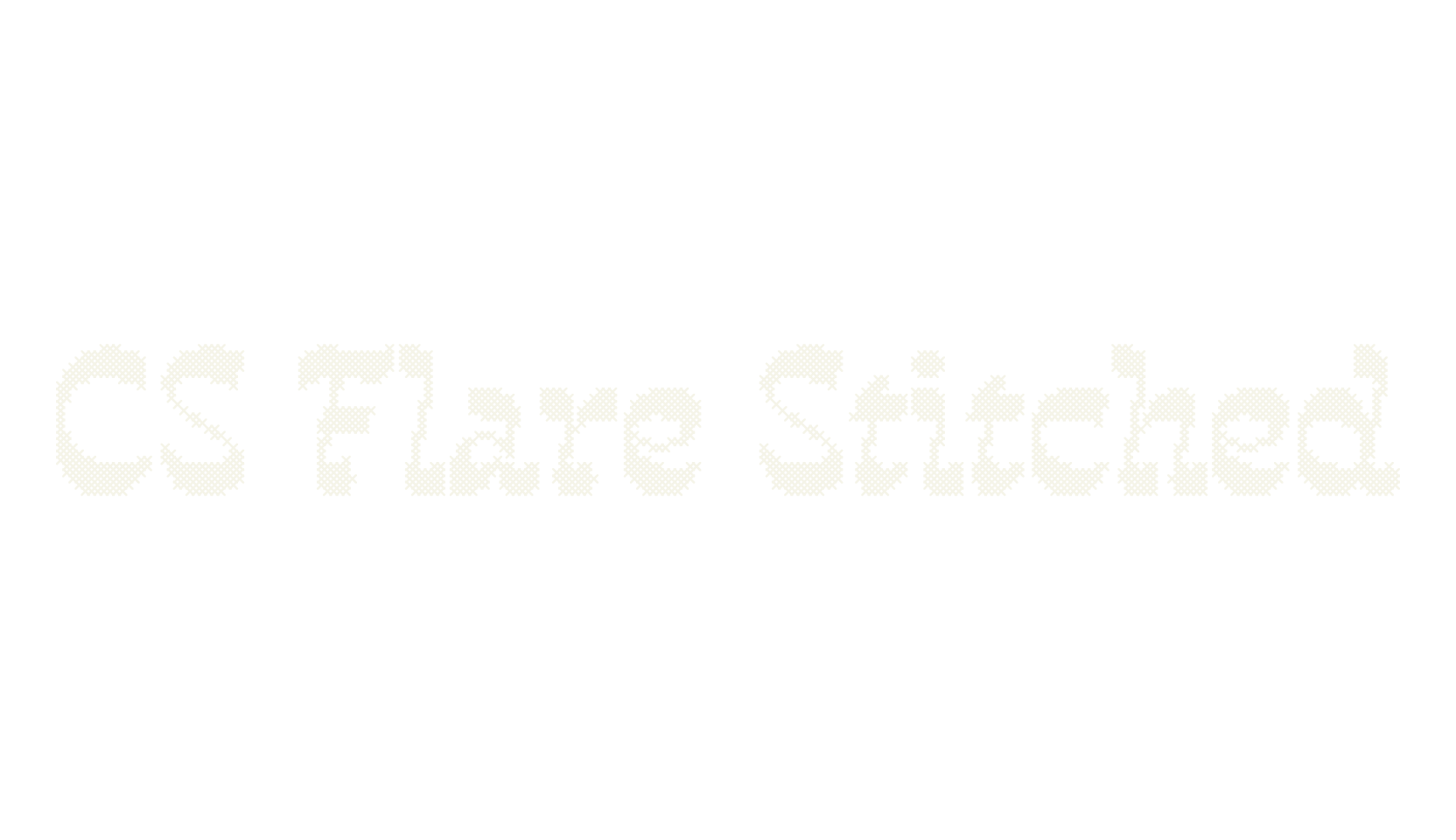 CS Flare Stitched, serif font preview