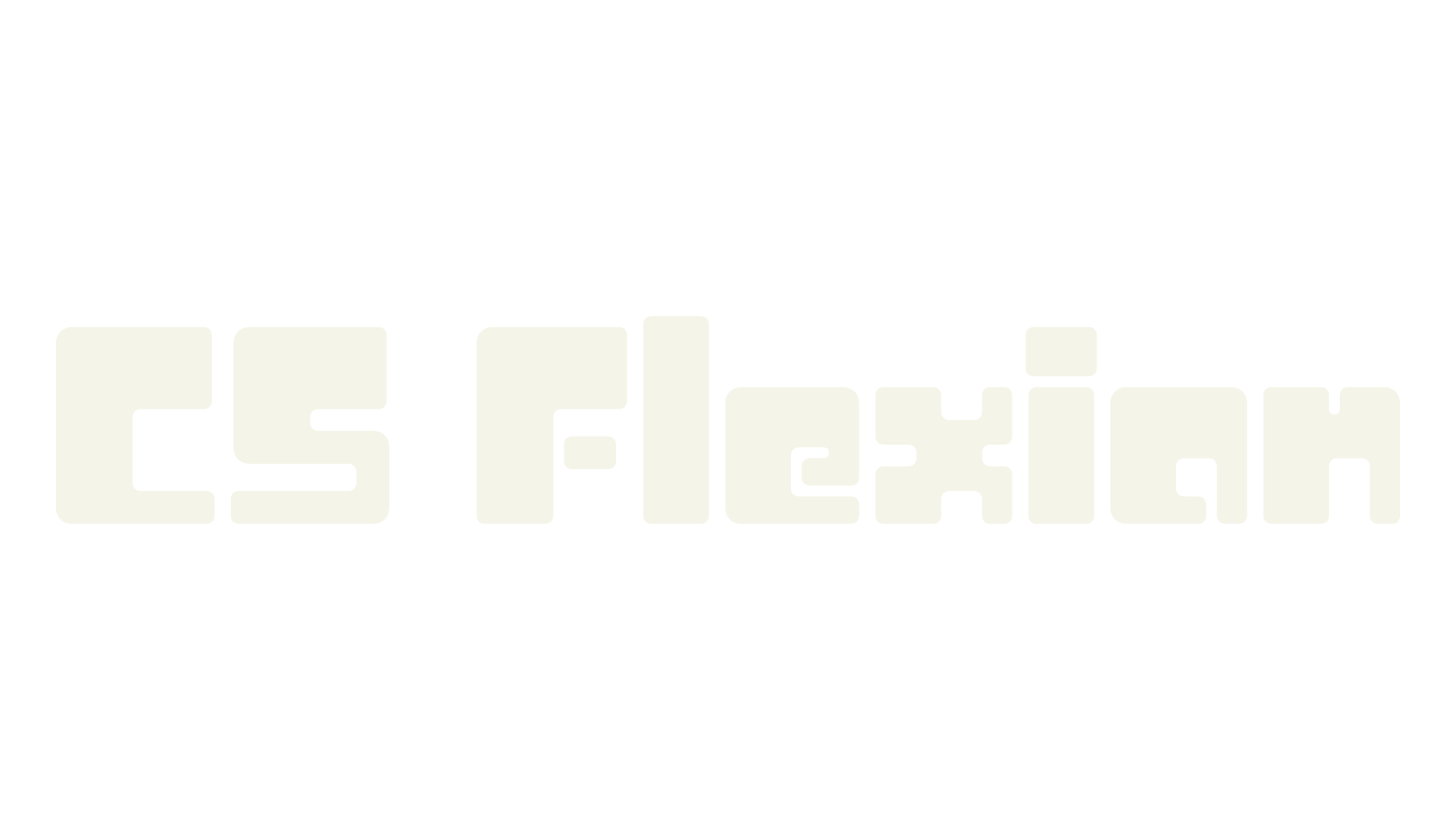 CS Flexion, futuristic font preview