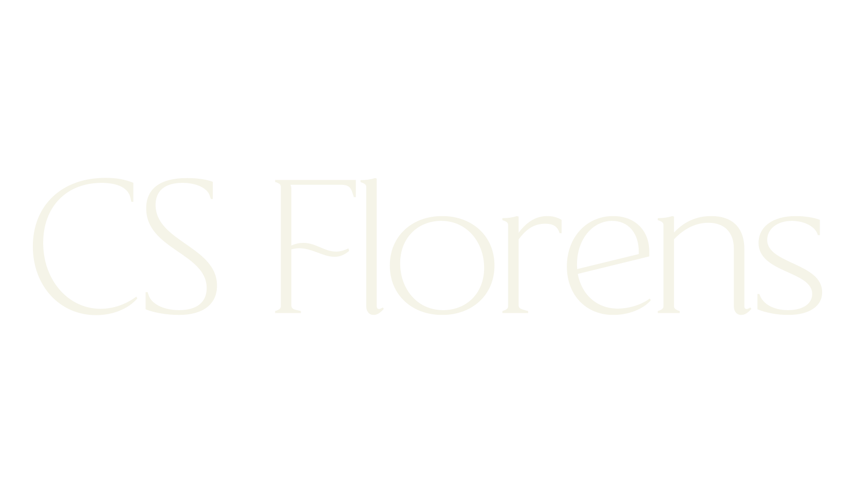 CS Florens, logo font preview