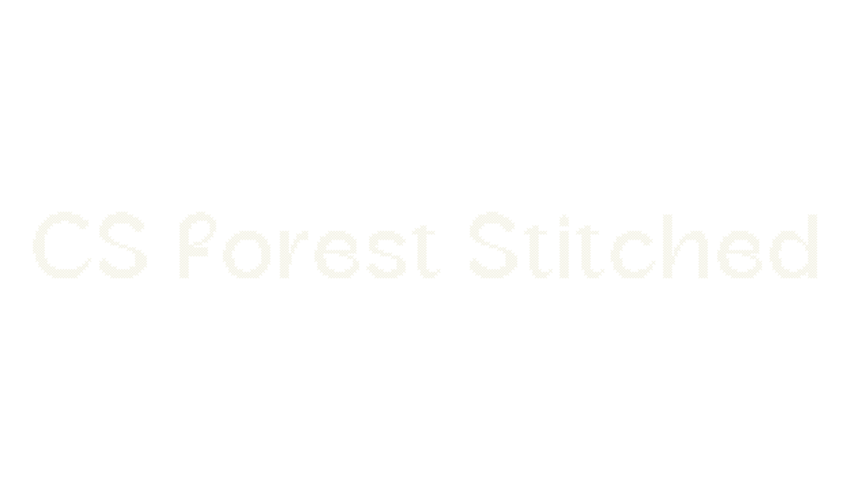 CS Forest Stitched, sans font preview