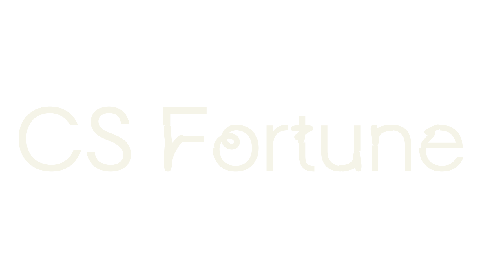 CS Fortune, funky font preview