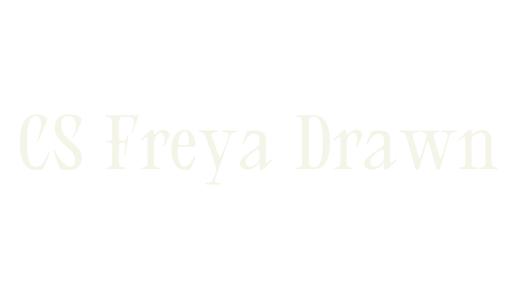CS Freya Drawn, creative font preview