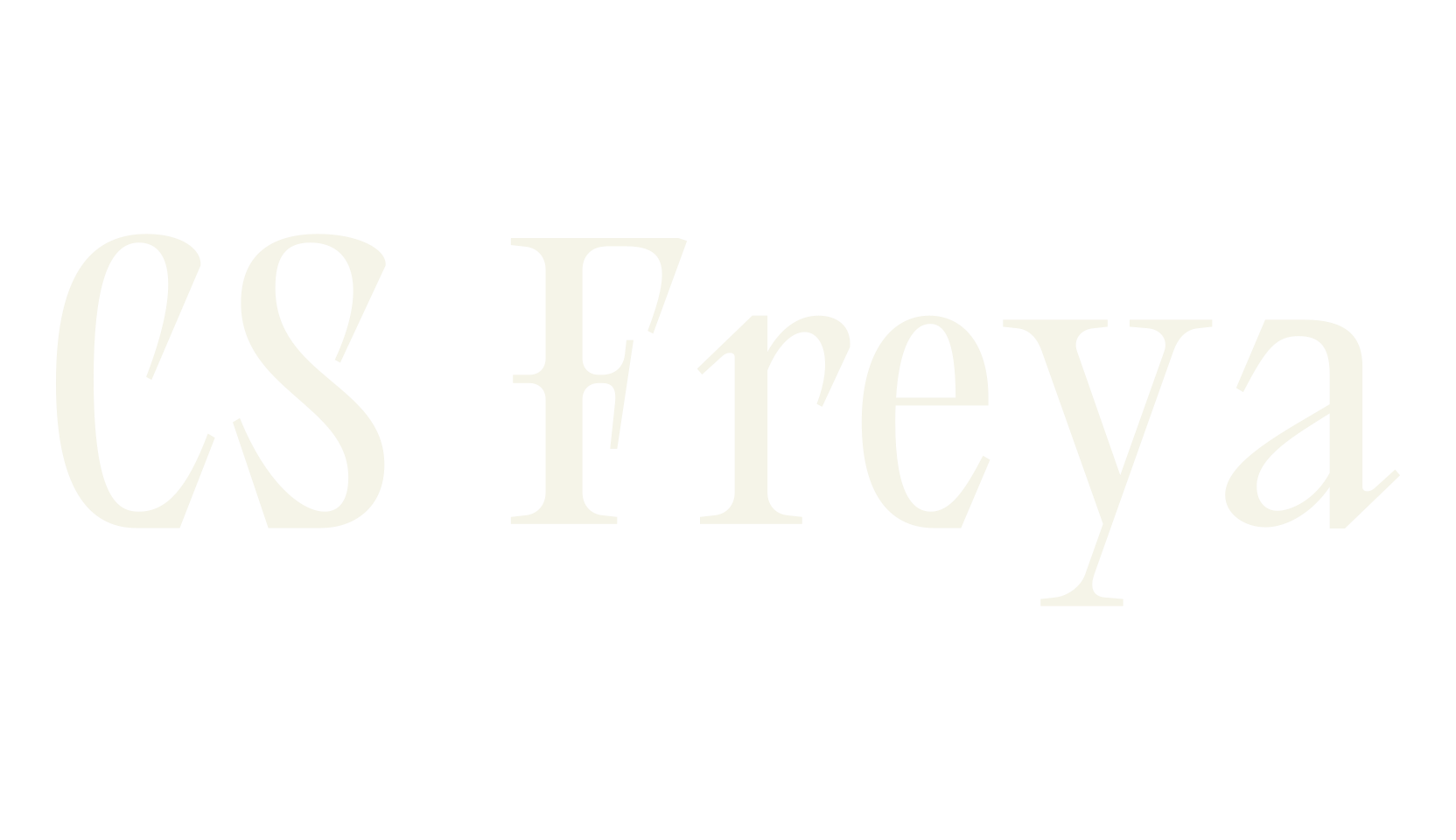 CS Freya, elegant font preview