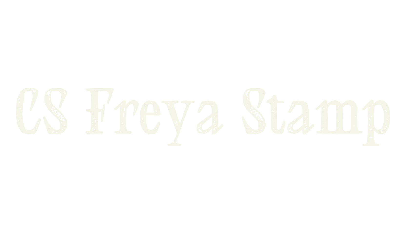 CS Freya Stamp, serif font preview