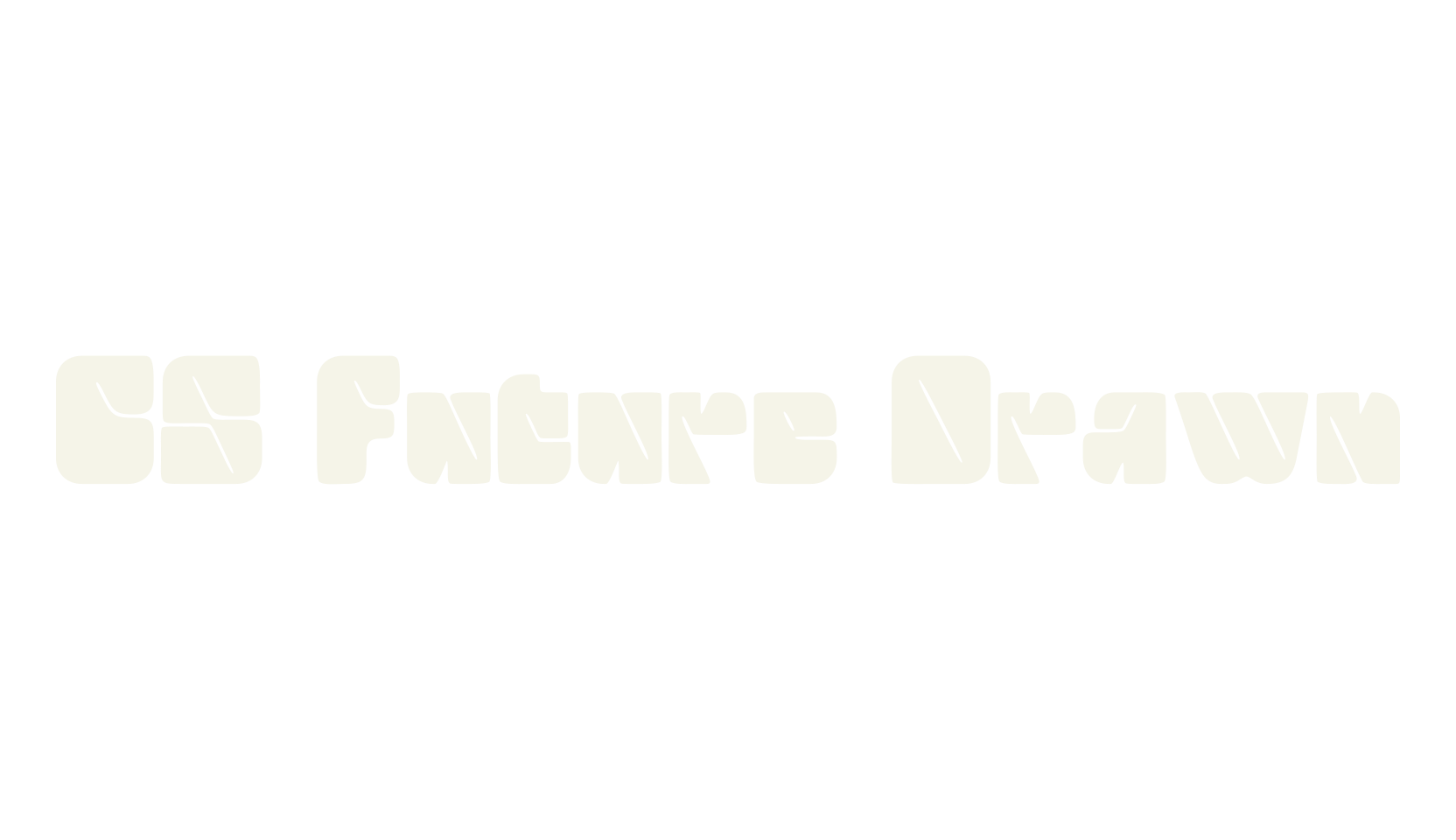 CS Future Drawn, funky font preview