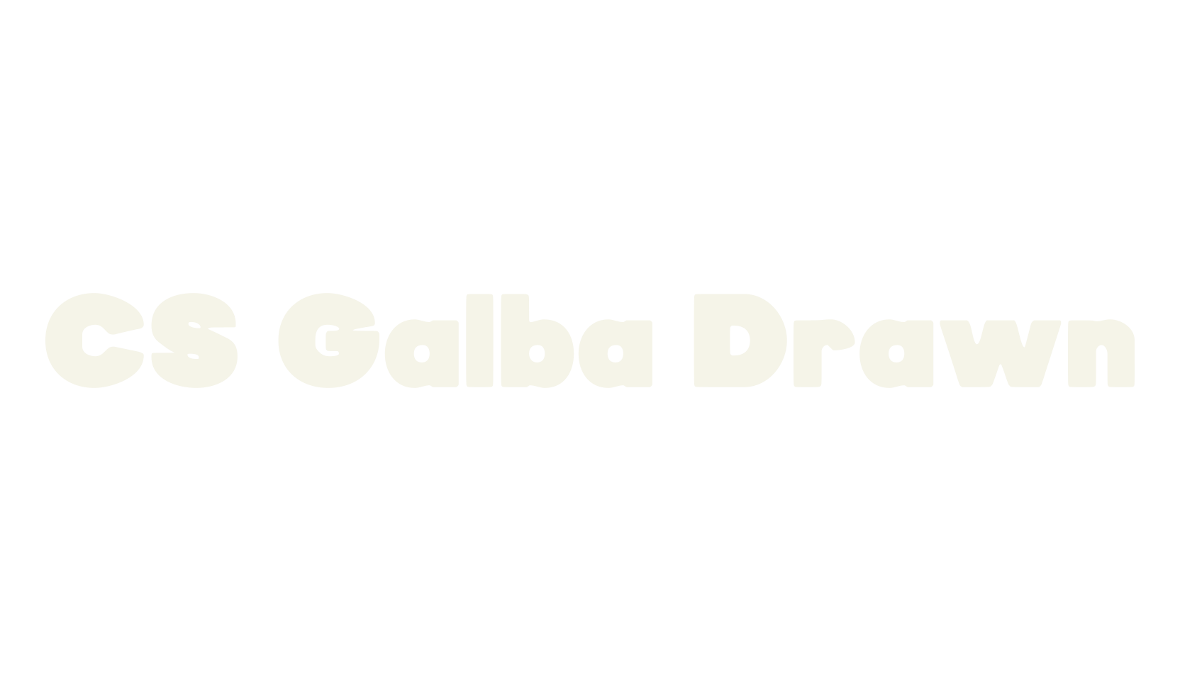 CS Galba Drawn, display market font preview