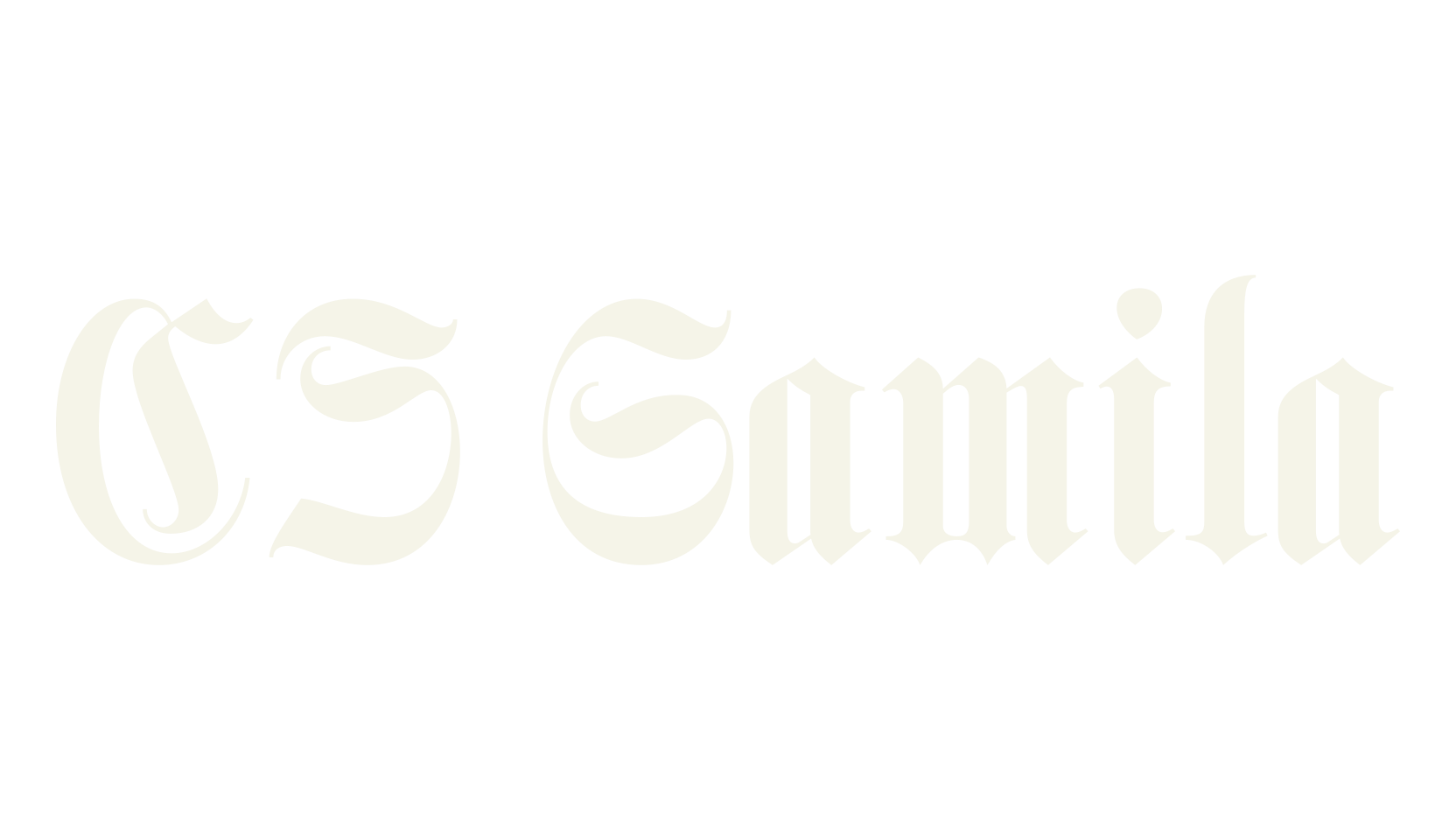 CS Gamila, album cover font preview