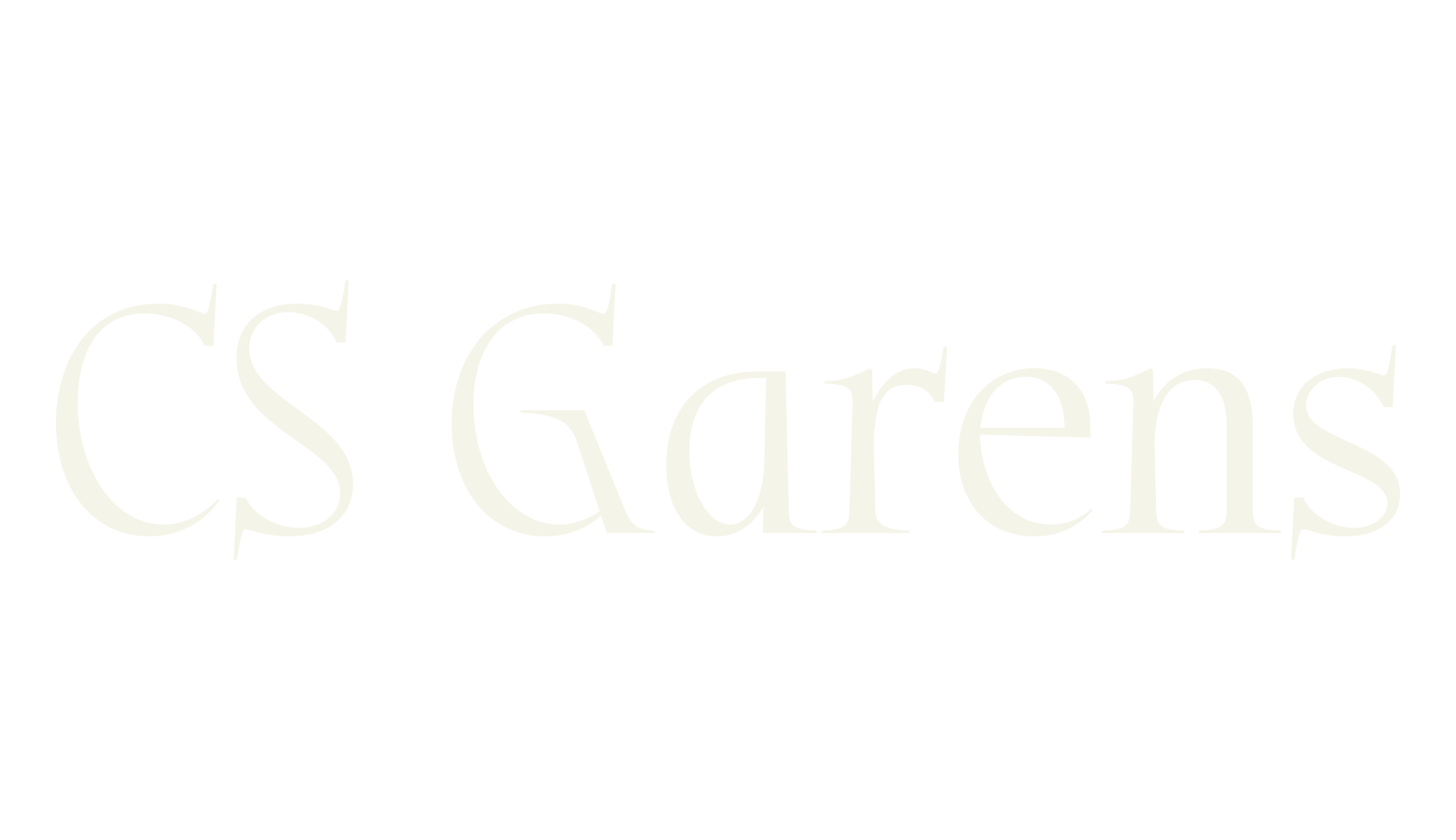 CS Garens, serif font preview
