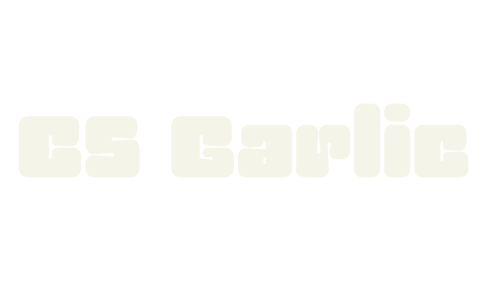 CS Garlic, bold font preview