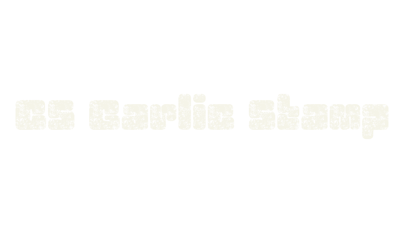 CS Garlic Stamp, display market font preview