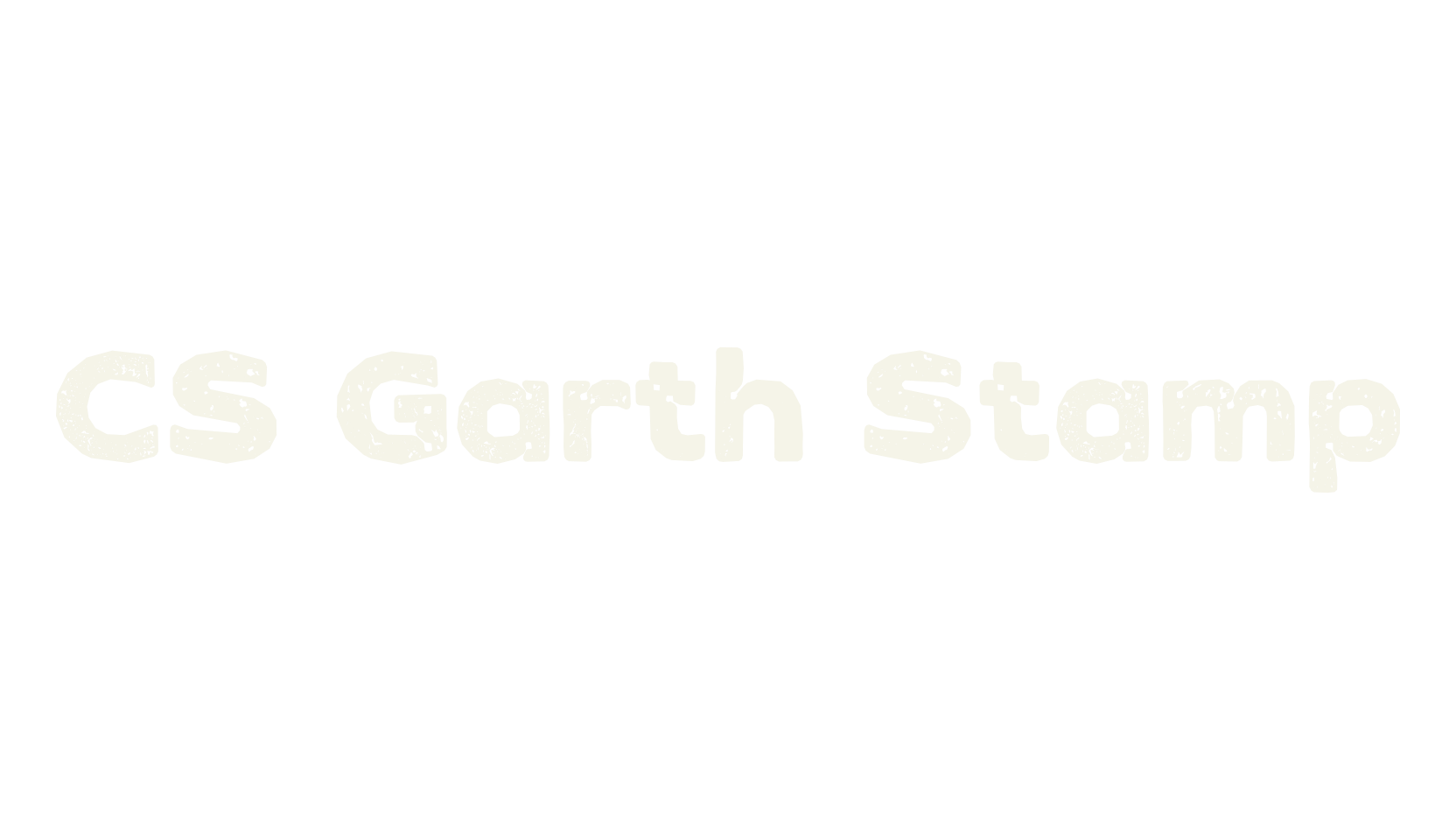 CS Garth Stamp, sans font preview