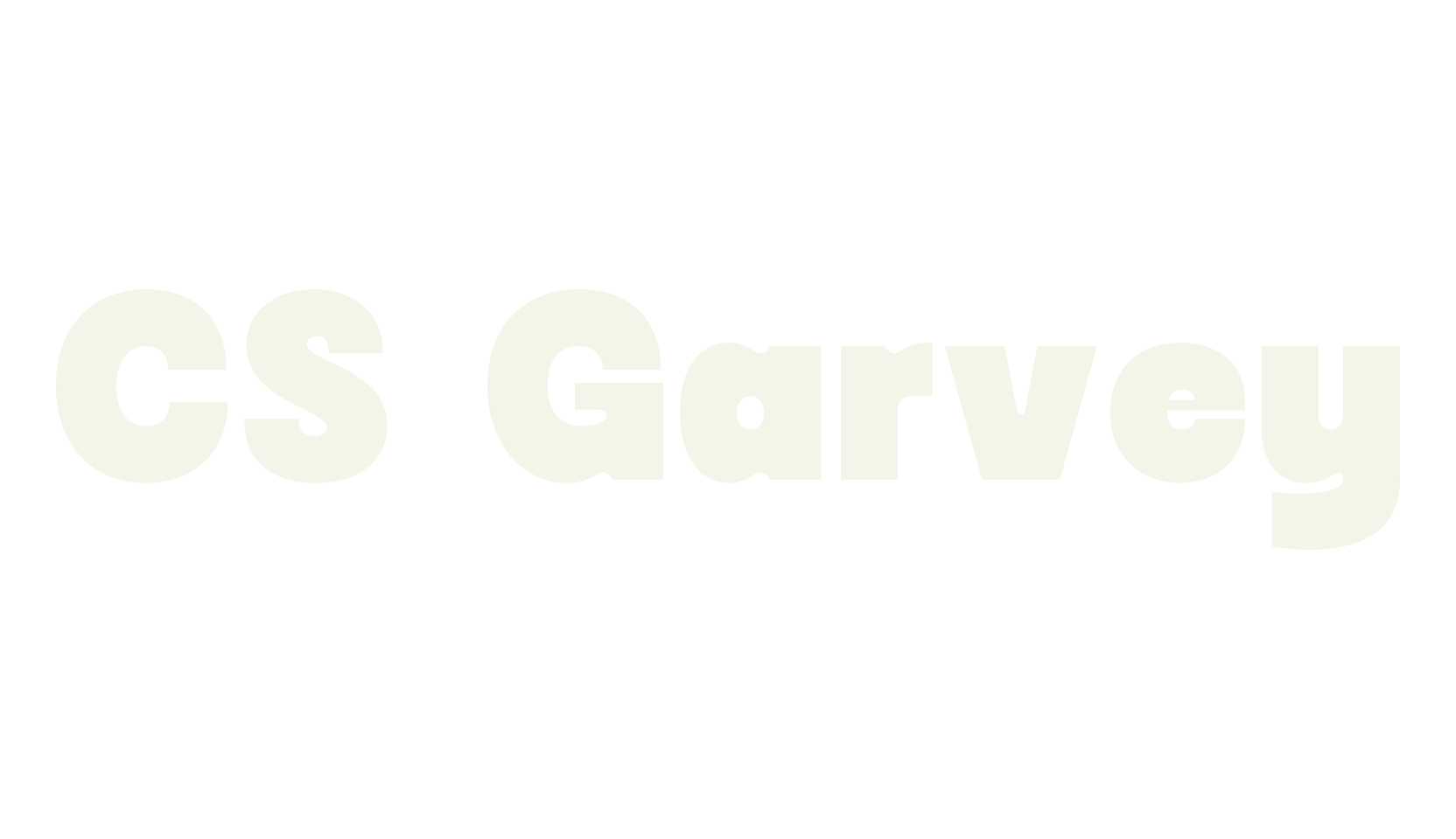 CS Garvey, bold font preview