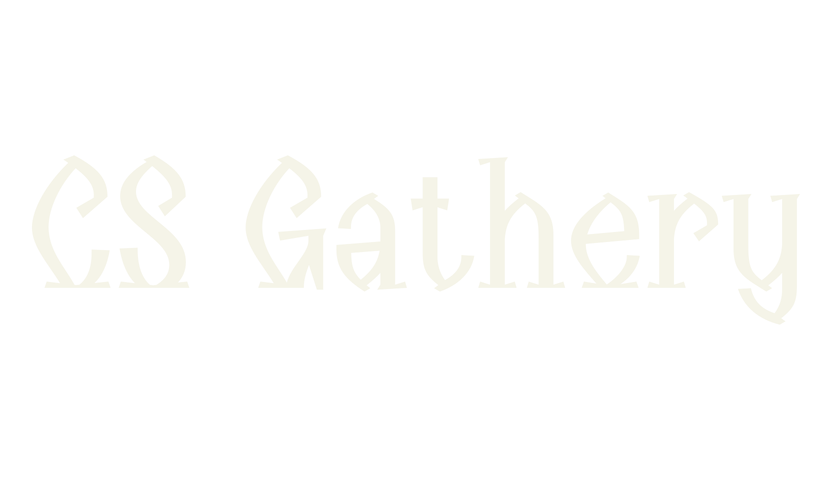 CS Gathery, book cover font preview