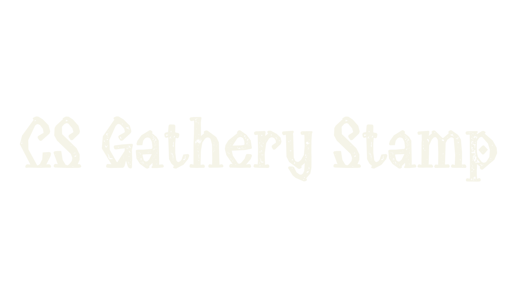 CS Gathery Stamp, serif font preview