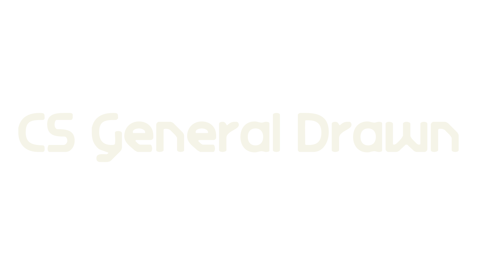 CS General Drawn, display market font preview