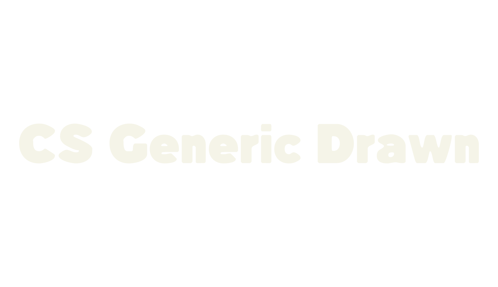 CS Generic Drawn, display market font preview