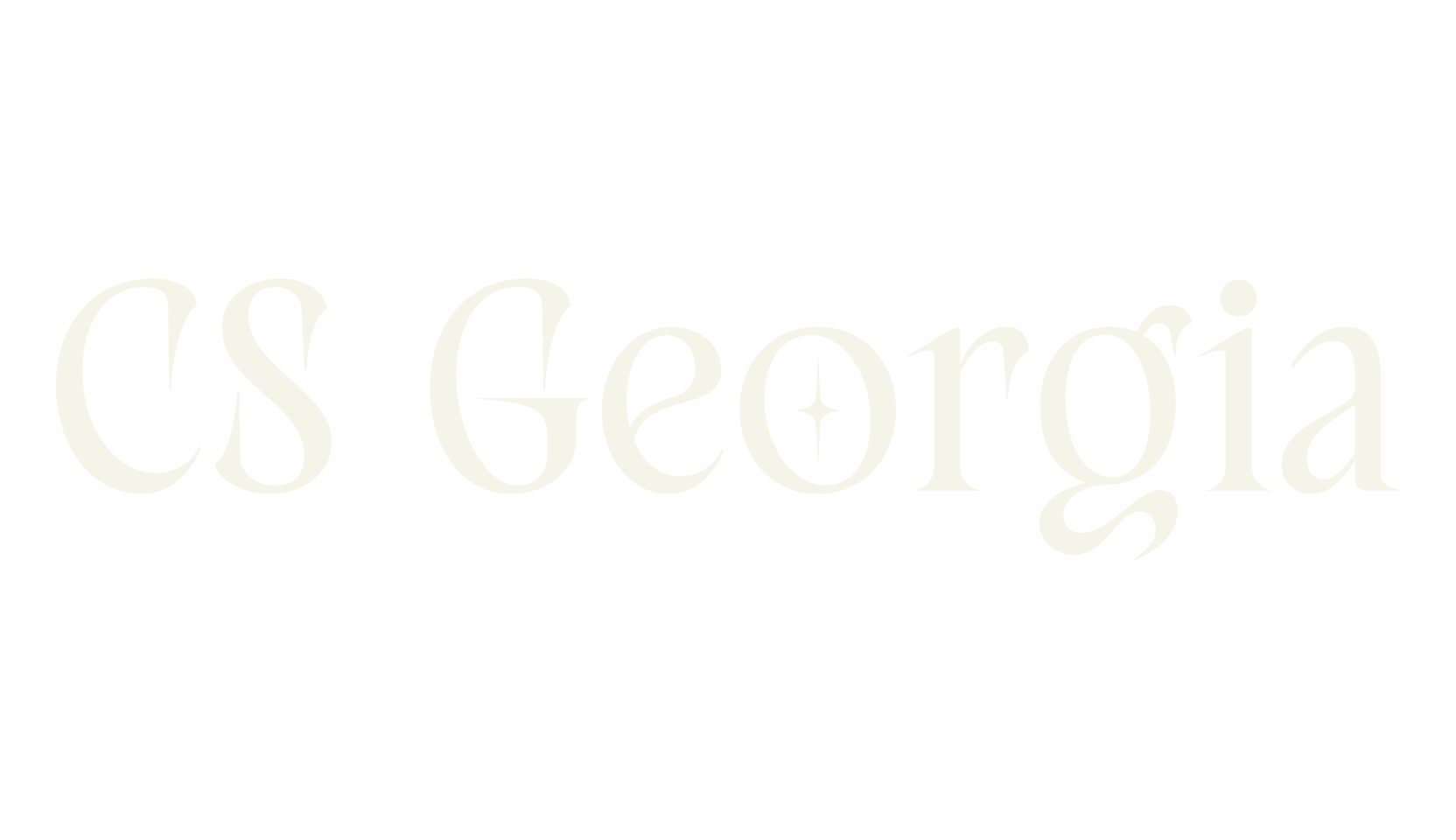 CS Georgia, business card font preview