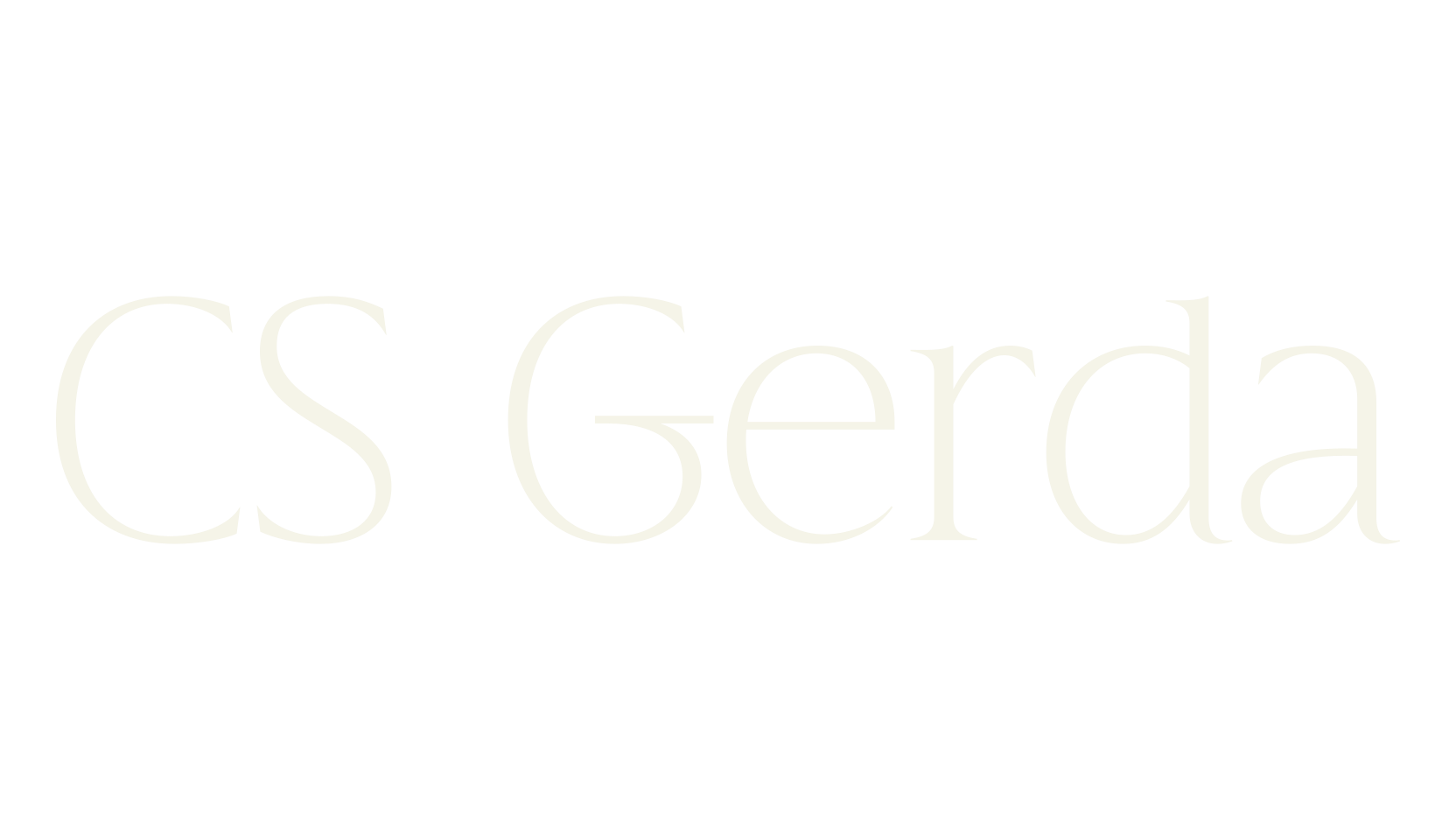 CS Gerda, serif font preview