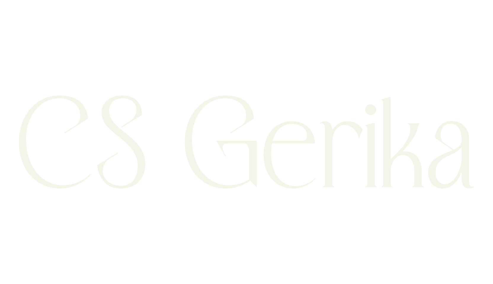 CS Gerika, serif font preview
