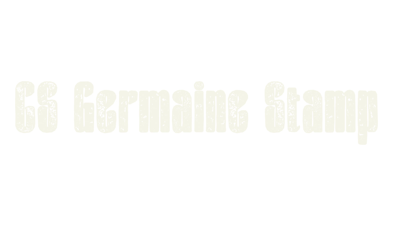 CS Germaine Stamp, sans font preview