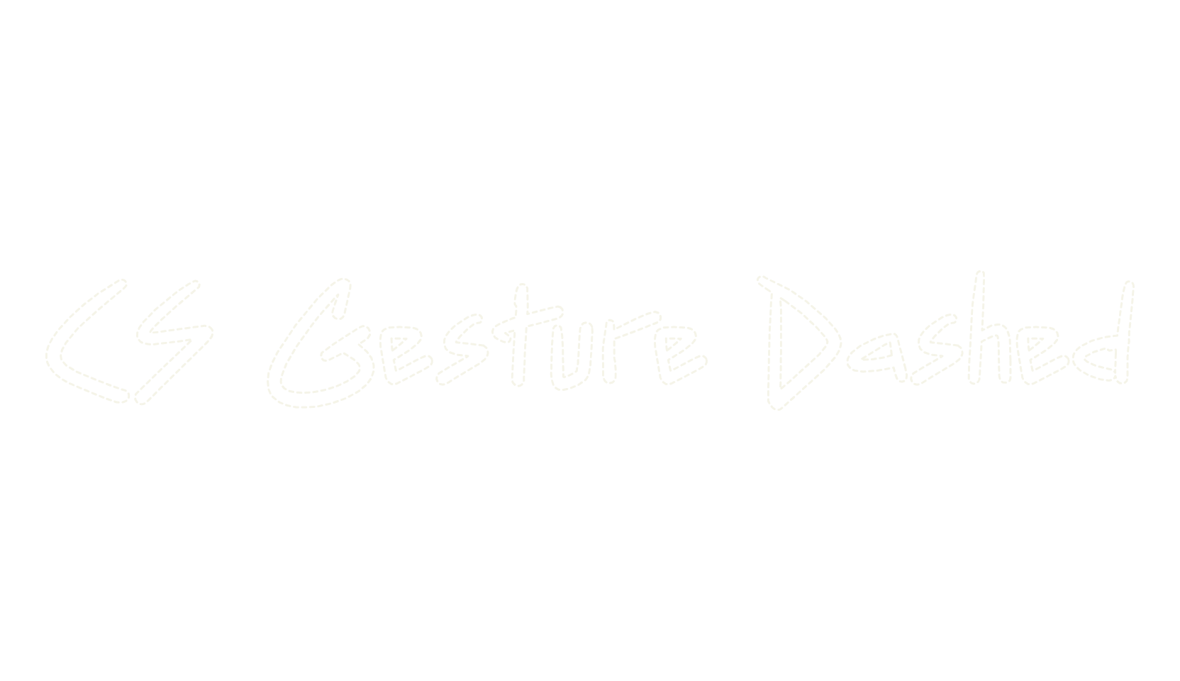 CS Gesture Dashed, handwritten font preview