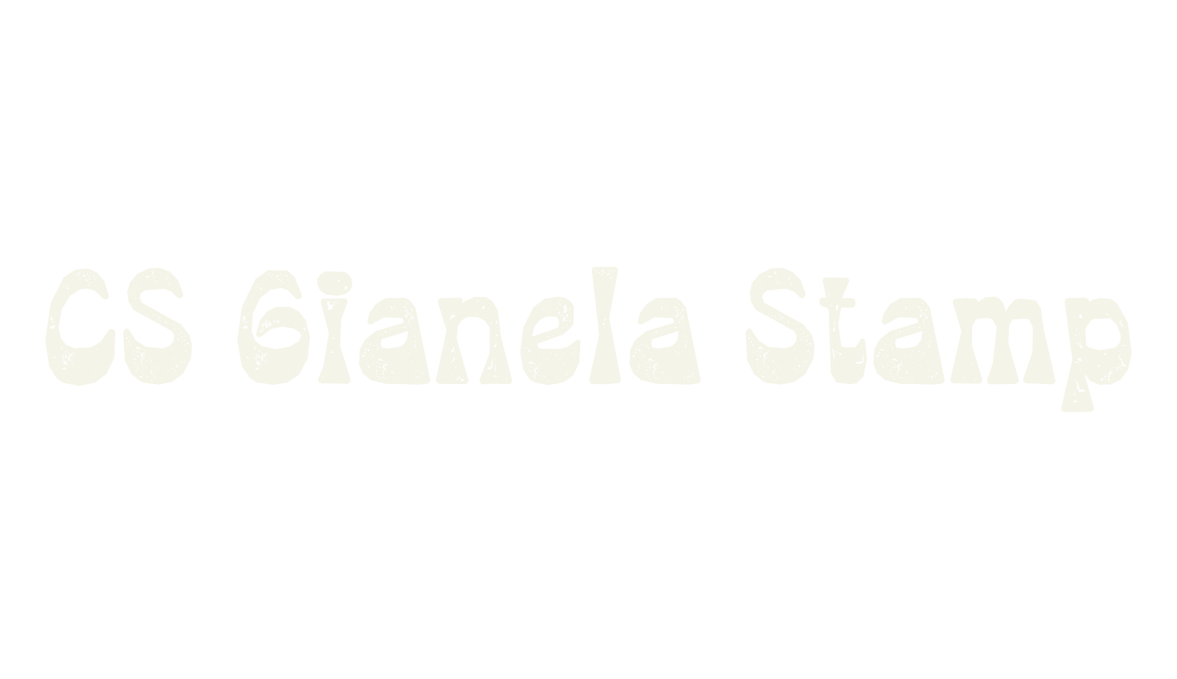 CS Gianela Stamp, display market font preview