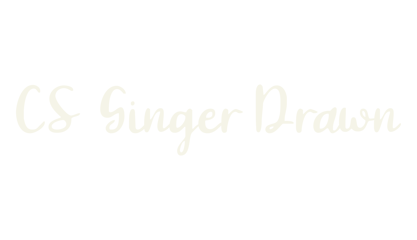 CS Ginger Drawn, fashion script font preview