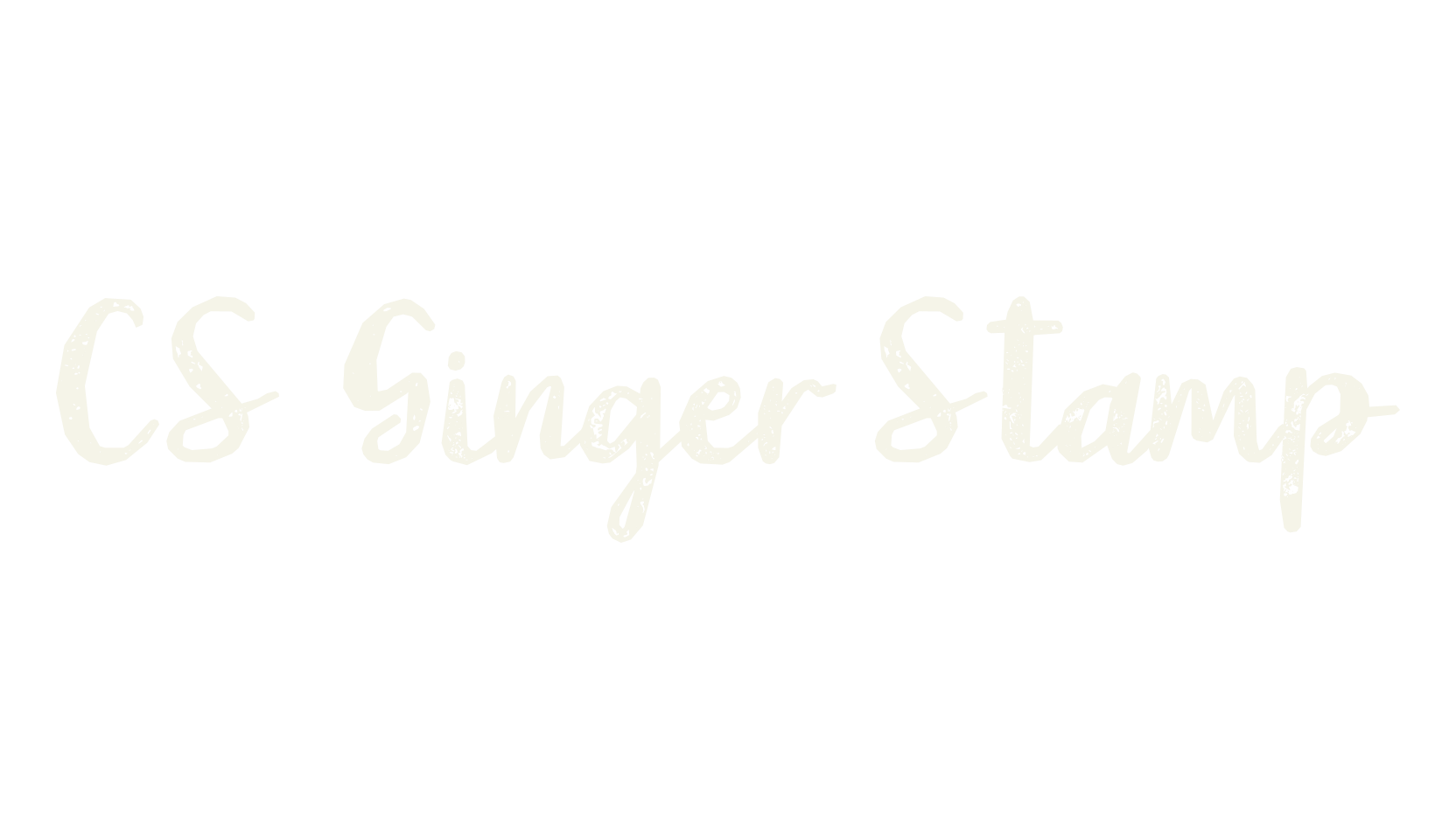CS Ginger Stamp, display market font preview