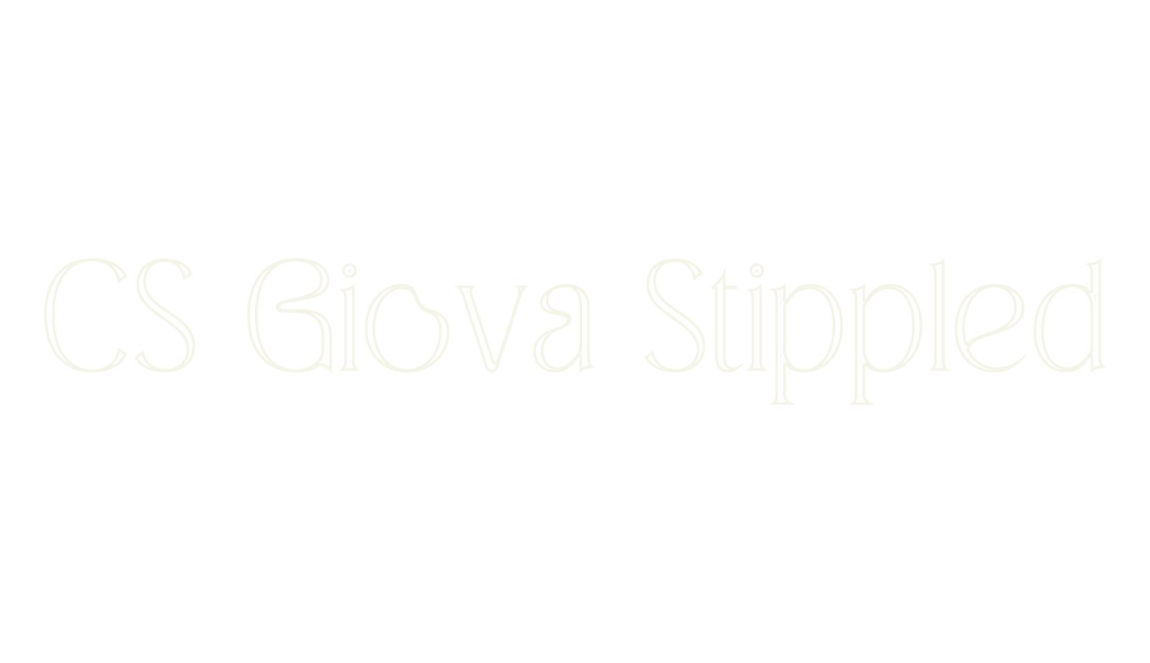 CS Giova Stippled, display market font preview